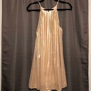 Gold shimmer dress